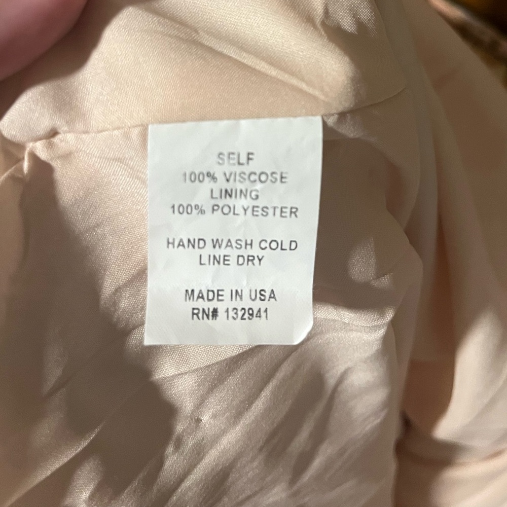 Amanda Uprichard Capulet Floral Tie Shoulder Floral Dress - Size Small - Picture 8 of 8